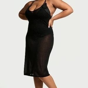 Victoria's Secret Swim Beachwear Diamante Knit Cover-Up Midi Dress